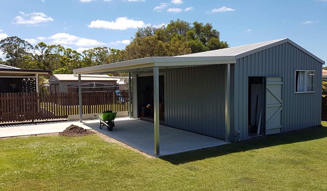 Side View Shed — Sheds & Patios in Maryborough, QLD